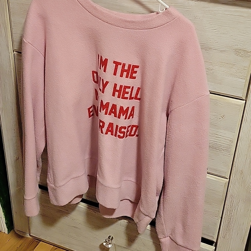 NWT Daydream Nation LA The Only Hell Pink Pullover-L